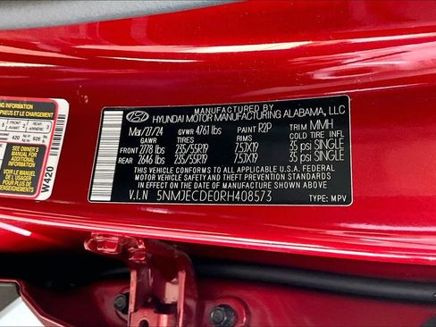 Certified 2024 Hyundai Tucson Limited AWD/4WD image 34
