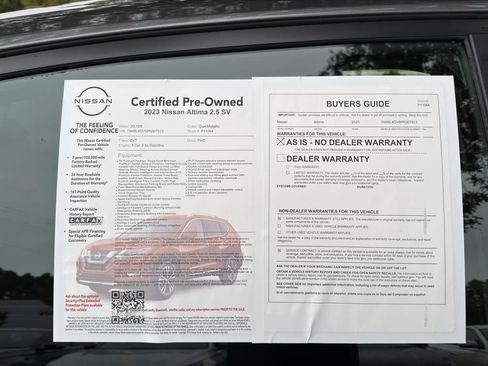 Certified 2023 Nissan Altima 2.5 SV w/ SV Premium Package image 12