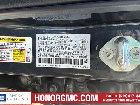 Used 2024 Honda Civic Sport image 17