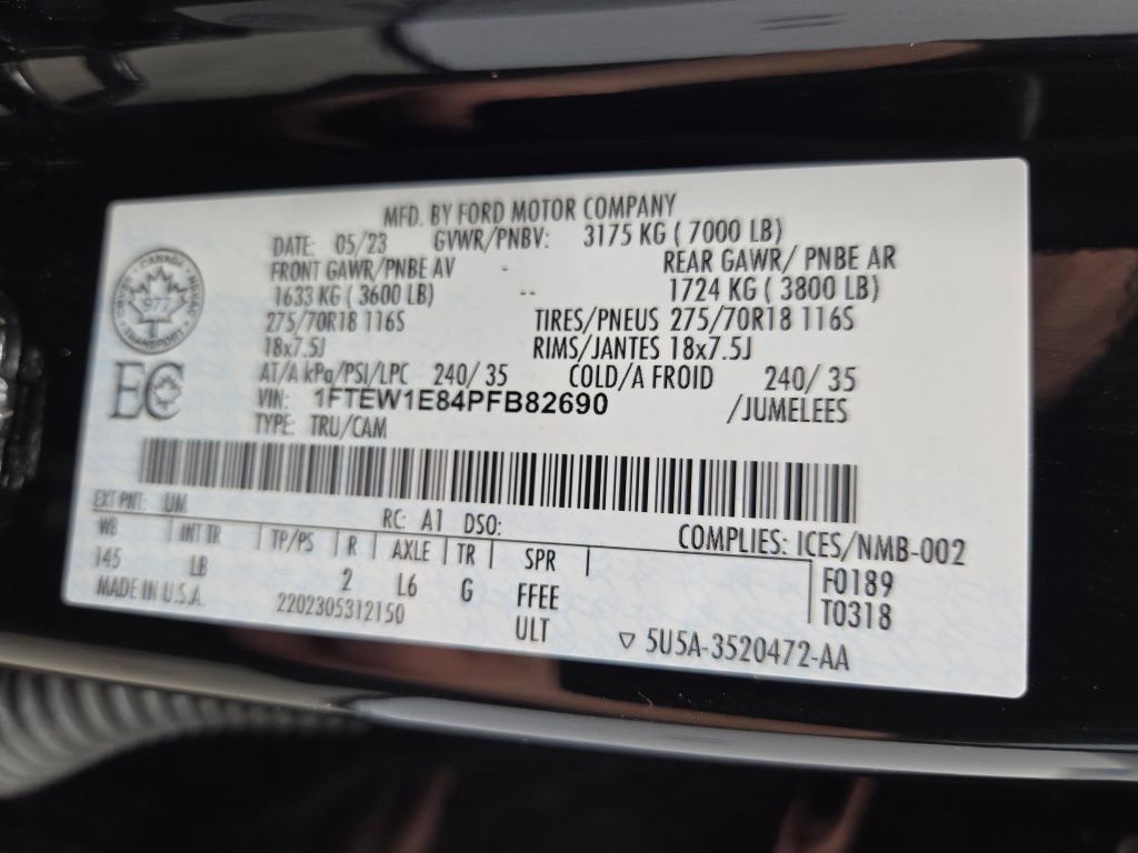 Used 2023 Ford F150 Tremor w/ 360 Degree Camera Package AWD/4WD image 61