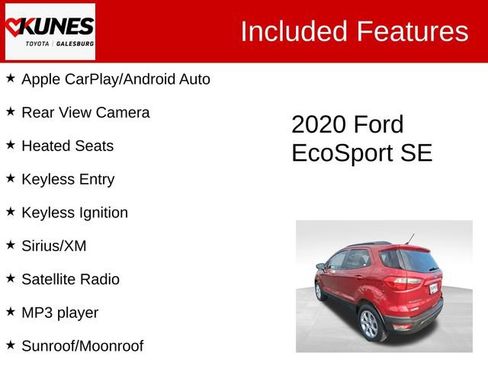 Used 2020 Ford EcoSport SE FWD image 2