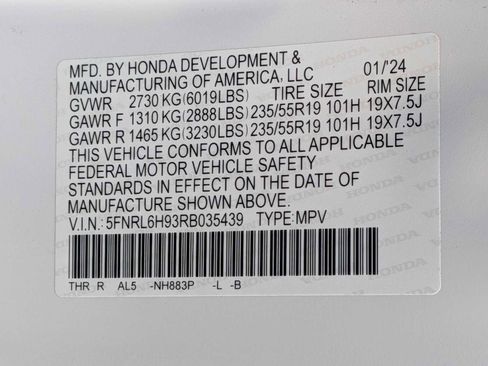 Certified 2024 Honda Odyssey Elite image 28