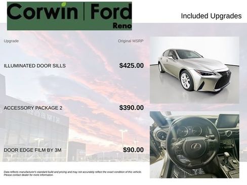 Used 2021 Lexus IS 300 AWD w/ Accessory Package 2 image 3