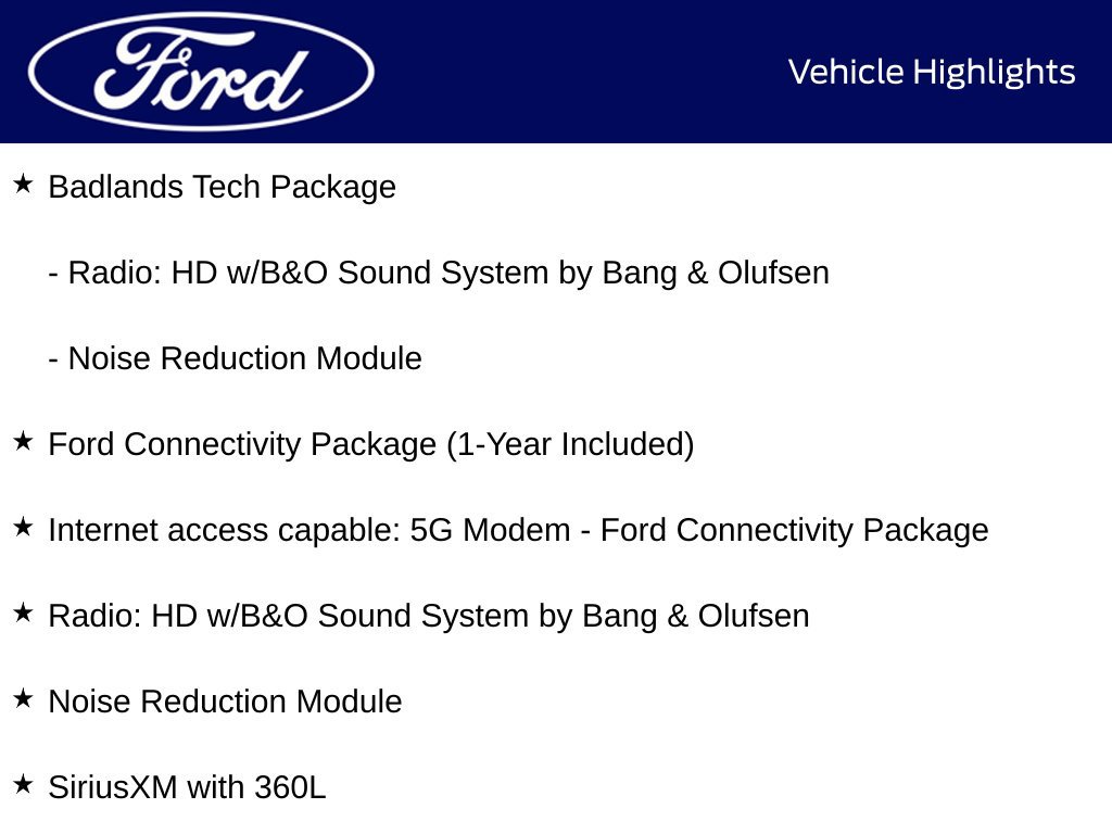 New 2026 Ford Bronco Sport Badlands w/ Sasquatch Badlands Package AWD/4WD image 15