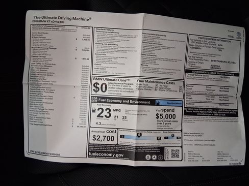 New 2026 BMW X7 xDrive40i w/ M Sport Package image 32