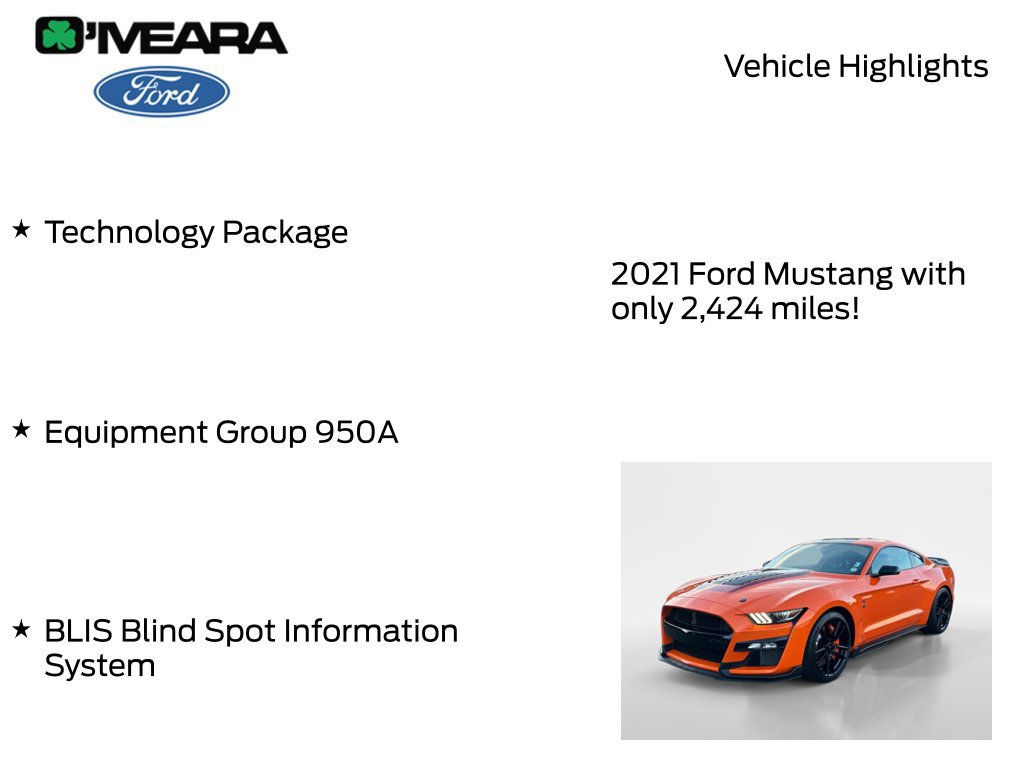 Used 2021 Ford Mustang Shelby GT500 w/ Technology Package RWD image 8