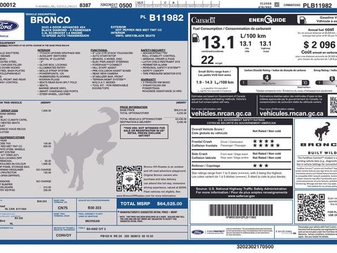 Used 2023 Ford Bronco Black Diamond AWD/4WD image 6