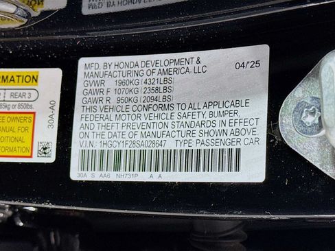 Certified 2025 Honda Accord LX image 26