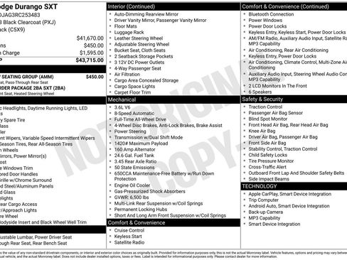 Used 2024 Dodge Durango SXT w/ 3rd Row Seating Group image 2