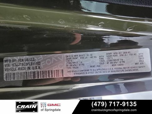 Used 2023 Jeep Gladiator Rubicon w/ LED Lighting Group AWD/4WD image 32