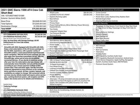 Used 2021 GMC Sierra 1500 AT4 w/ AT4 Carbonpro Edition AWD/4WD image 4