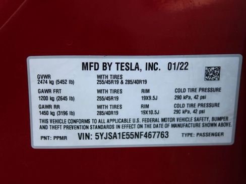 Used 2022 Tesla Model S Standard Range image 10