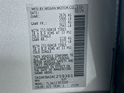 Used 2024 Nissan Pathfinder SV image 12