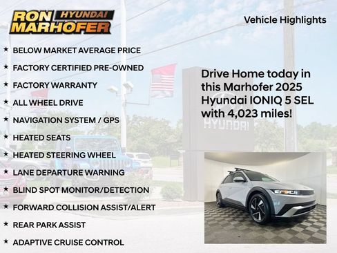 Certified 2025 Hyundai Ioniq 5 SEL AWD/4WD image 16