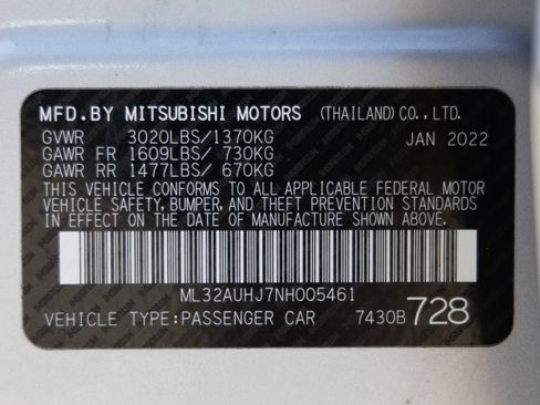 Used 2022 Mitsubishi Mirage FWD image 14