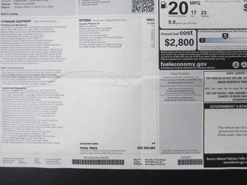 Used 2014 Porsche Cayenne Platinum Edition image 38