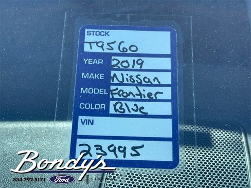 Used 2019 Nissan Frontier SV image 21