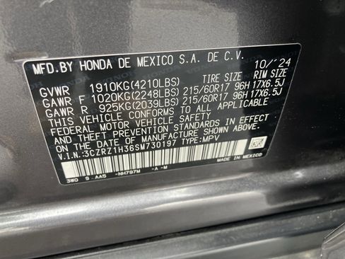 Certified 2025 Honda HR-V LX image 36