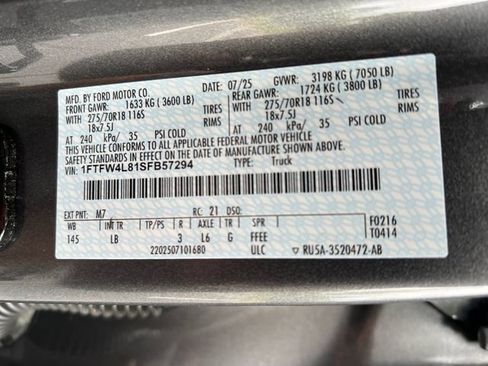 Used 2025 Ford F150 Tremor w/ Bed Utility Package AWD/4WD image 34