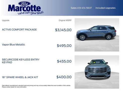 Used 2026 Ford Explorer Active w/ Active Comfort Package RWD image 4
