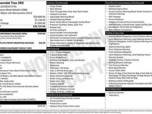 Used 2024 Chevrolet Trax RS w/ Driver Confidence Package FWD image 12