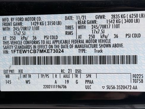 Used 2021 Ford F150 XL w/ Equipment Group 101A High image 29