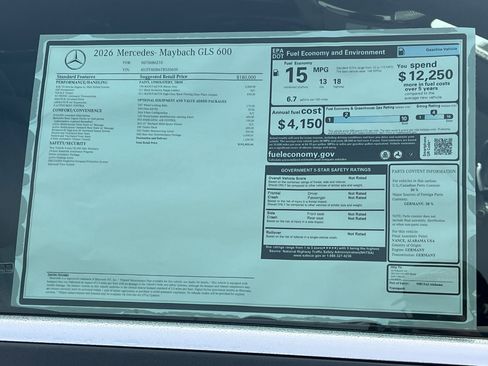 New 2026 Mercedes-Benz Maybach GLS 600 Maybach GLS 600 image 30