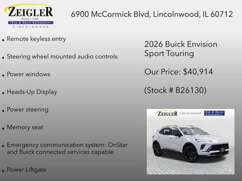 New 2026 Buick Envision Sport Touring AWD/4WD image 12