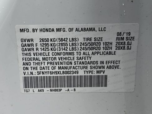 Used 2020 Honda Pilot Touring image 41