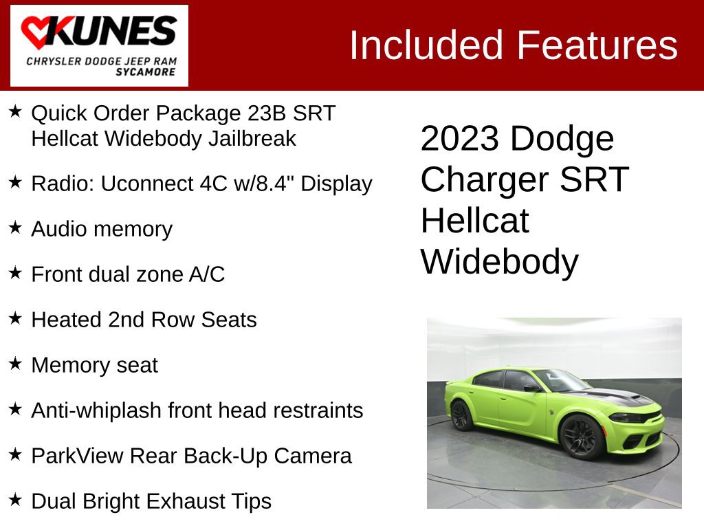 Used 2023 Dodge Charger SRT Hellcat RWD image 3