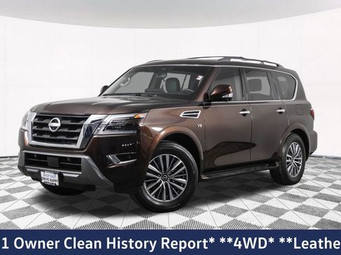Used 2021 Nissan Armada SL w/ Captain's Chairs Package AWD/4WD image 2
