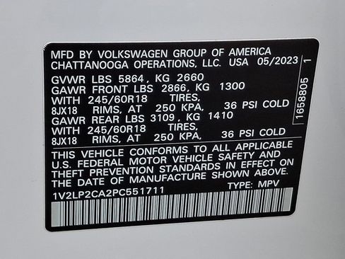Certified 2023 Volkswagen Atlas SE AWD/4WD image 29