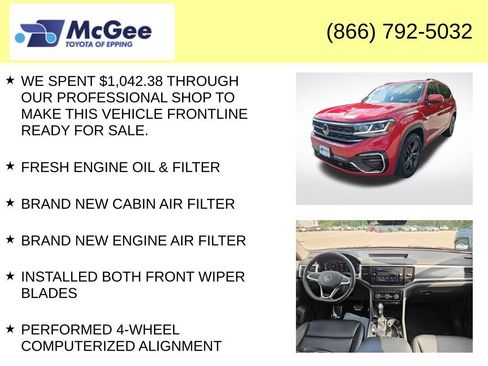 Used 2022 Volkswagen Atlas SEL R-Line AWD/4WD image 8