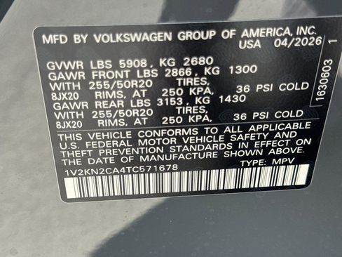 New 2026 Volkswagen Atlas SE AWD/4WD image 27