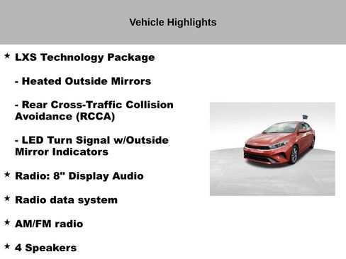 Certified 2023 Kia Forte LXS w/ LXS Technology Package FWD image 19