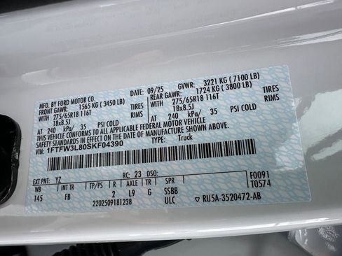 New 2025 Ford F150 XLT w/ Equipment Group 302A MID image 23