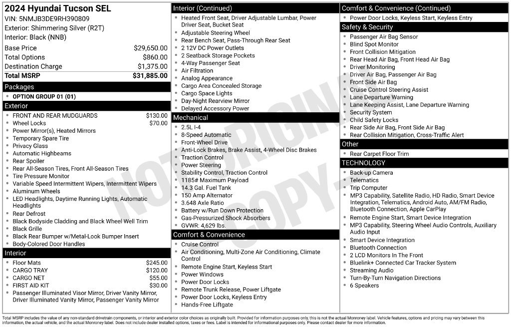 Certified 2024 Hyundai Tucson SEL FWD image 32