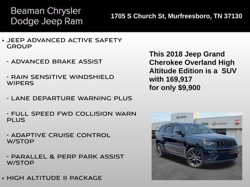 Used 2018 Jeep Grand Cherokee High Altitude AWD/4WD image 20