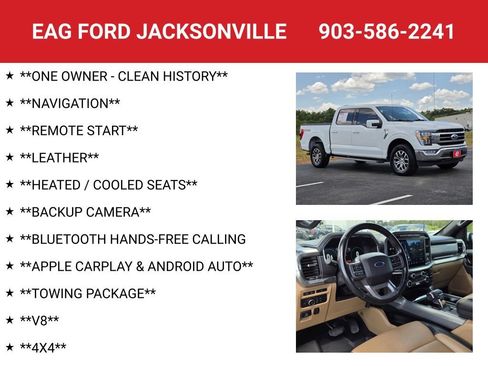 Used 2021 Ford F150 Lariat w/ Trailer Tow Package AWD/4WD image 4
