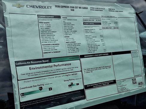 New 2026 Chevrolet Express 2500 Extended w/ Driver Convenience Package RWD image 18