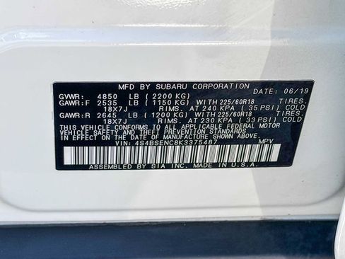 Used 2019 Subaru Outback 3.6R Limited w/ Popular Package #2 AWD/4WD image 27