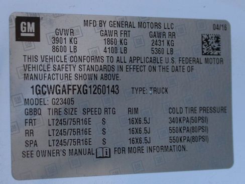 Used 2016 Chevrolet Express 2500 image 33