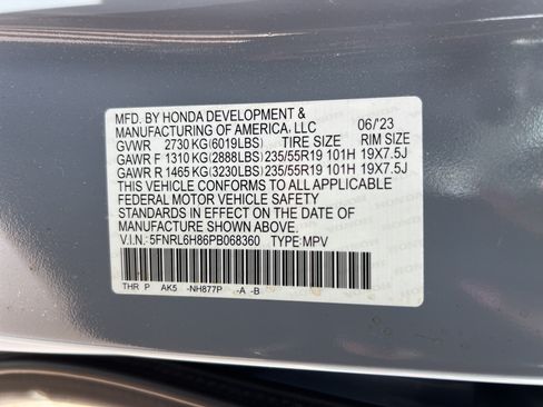 Used 2023 Honda Odyssey Touring image 35
