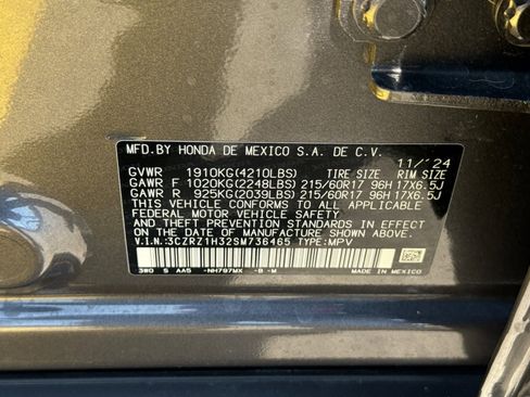 Certified 2025 Honda HR-V LX image 28