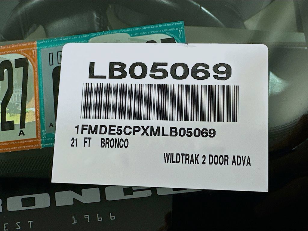 Certified 2021 Ford Bronco Wildtrak AWD/4WD image 27
