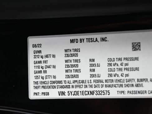 Used 2022 Tesla Model 3 Performance AWD/4WD image 5