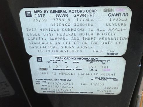 Used 1989 Chevrolet Corvette Convertible RWD image 28