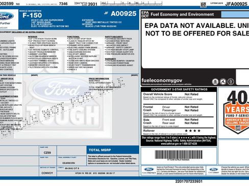 Used 2018 Ford F150 Lariat w/ Equipment Group 501A Mid image 3