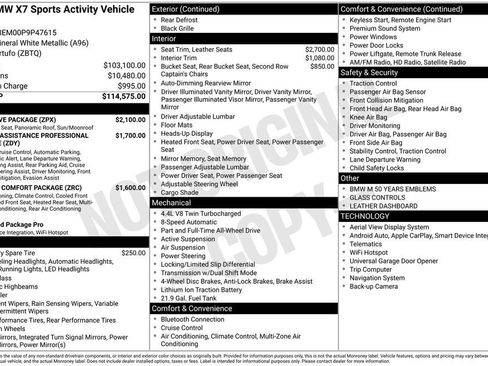 Used 2023 BMW X7 M60i w/ Executive Package image 46