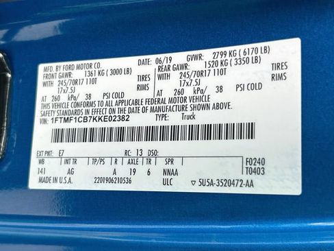 Certified 2019 Ford F150 XL w/ Equipment Group 101A Mid RWD image 33